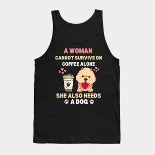 Woman and Dogs Tank Top